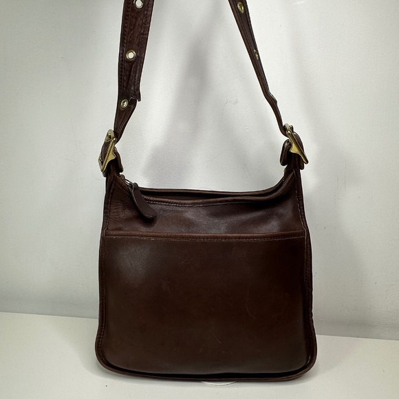 Vintage Coach Legacy 9966 Zip Brown Leather Crossbody Bag - Picture 1 of 16